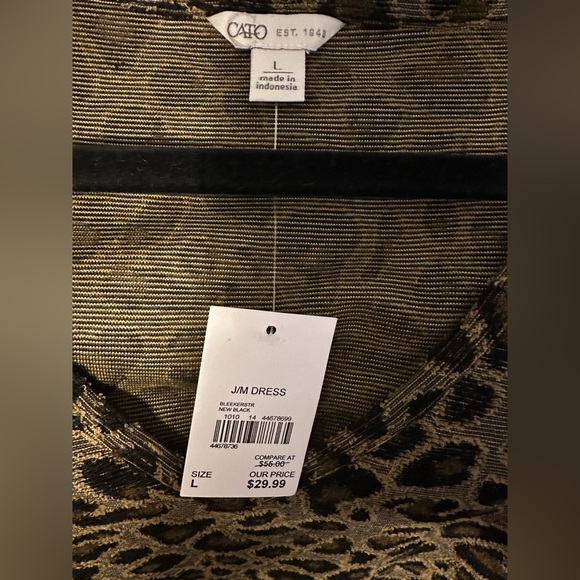 Cato Animal Print Midi Dress NWT - Picture 6 of 8